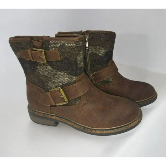 White Mountain Womens Carlin Brown Ankle Boots 6M - Picture 1 of 8